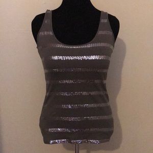 M. Gray sequence tank top